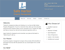 Tablet Screenshot of mysafeharborproperty.com